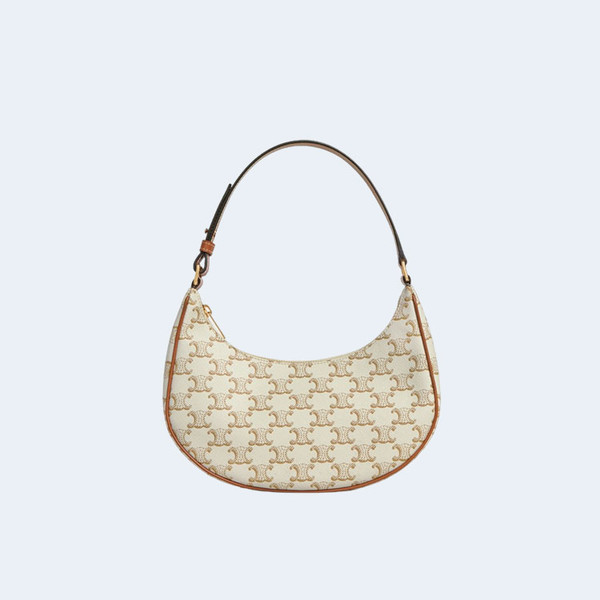 셀린느 트리옹페 아바 백 화이트 탠