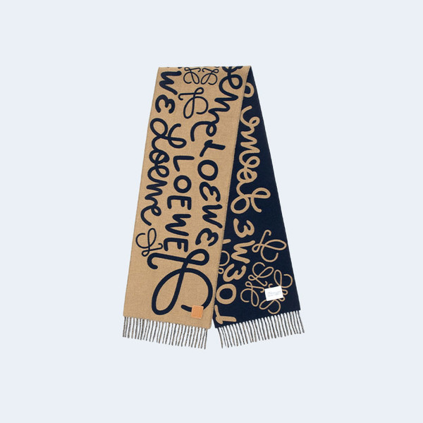 로에베 애너그램 패치 캐시미어 머플러