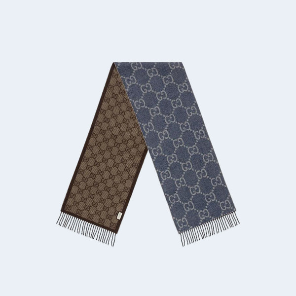 구찌 자카드 태슬 니트 머플러