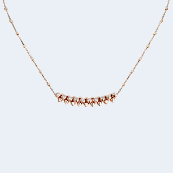 까르띠에 클래쉬 드 핑크 골드 다이아몬드 목걸이 N7424312