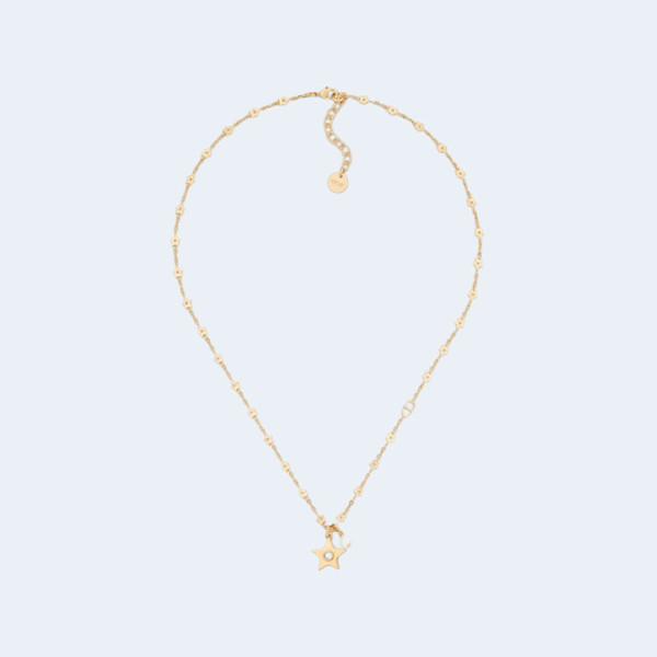 디올 스타 화이트 펄 목걸이