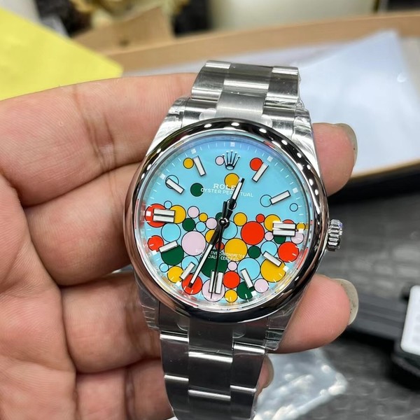 롤렉스 오이스터 퍼페츄얼 36mm 티파니 민트 버블