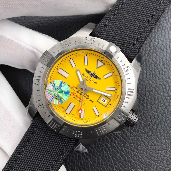 브라이틀링 어벤져2 씨울프 스틸 옐로우판