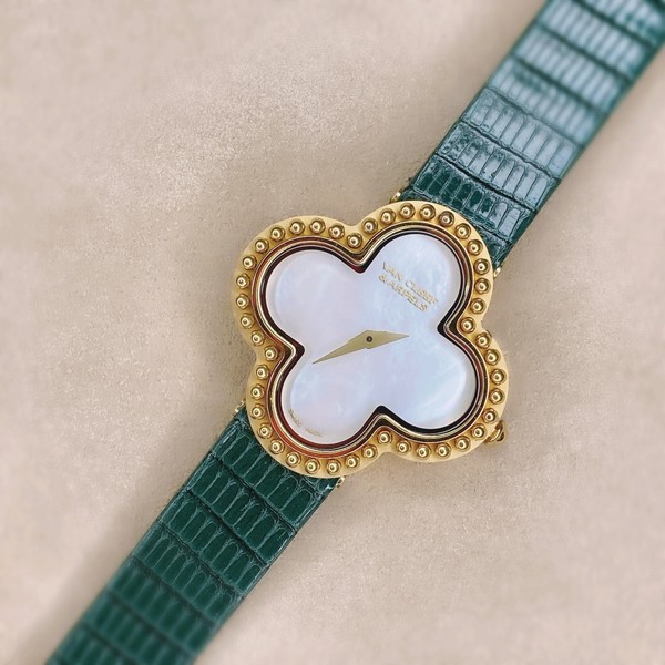 반클리프 앤 아펠 스몰 알함브라 오닉스 그린 골드