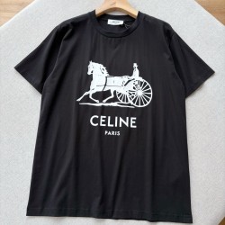 셀린느 코튼 저지 티셔츠