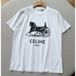 셀린느 코튼 저지 티셔츠