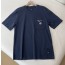 펜디 네이비 블루 코튼 티셔츠