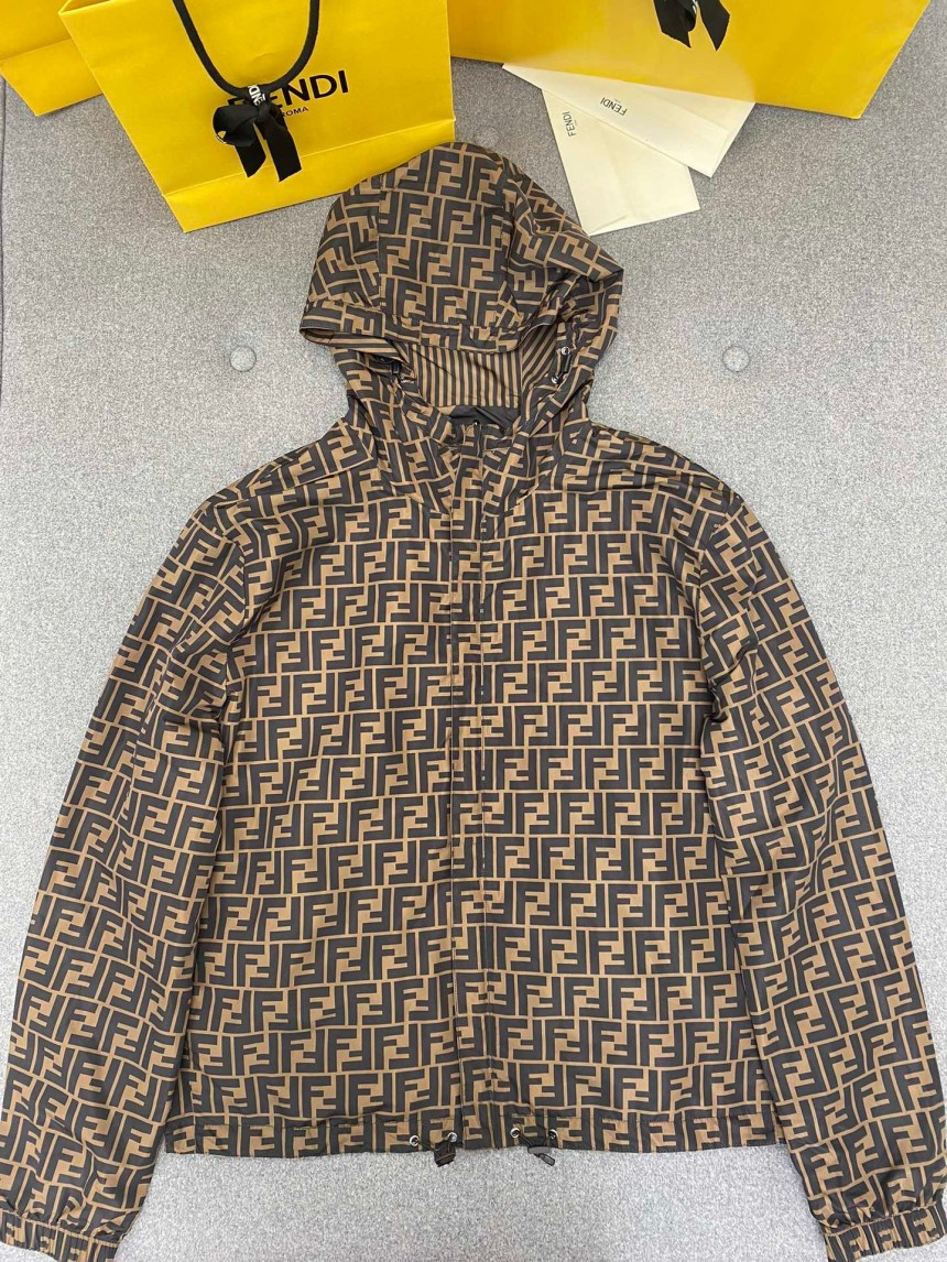 펜디 나일론 리버시블 윈드브레이커