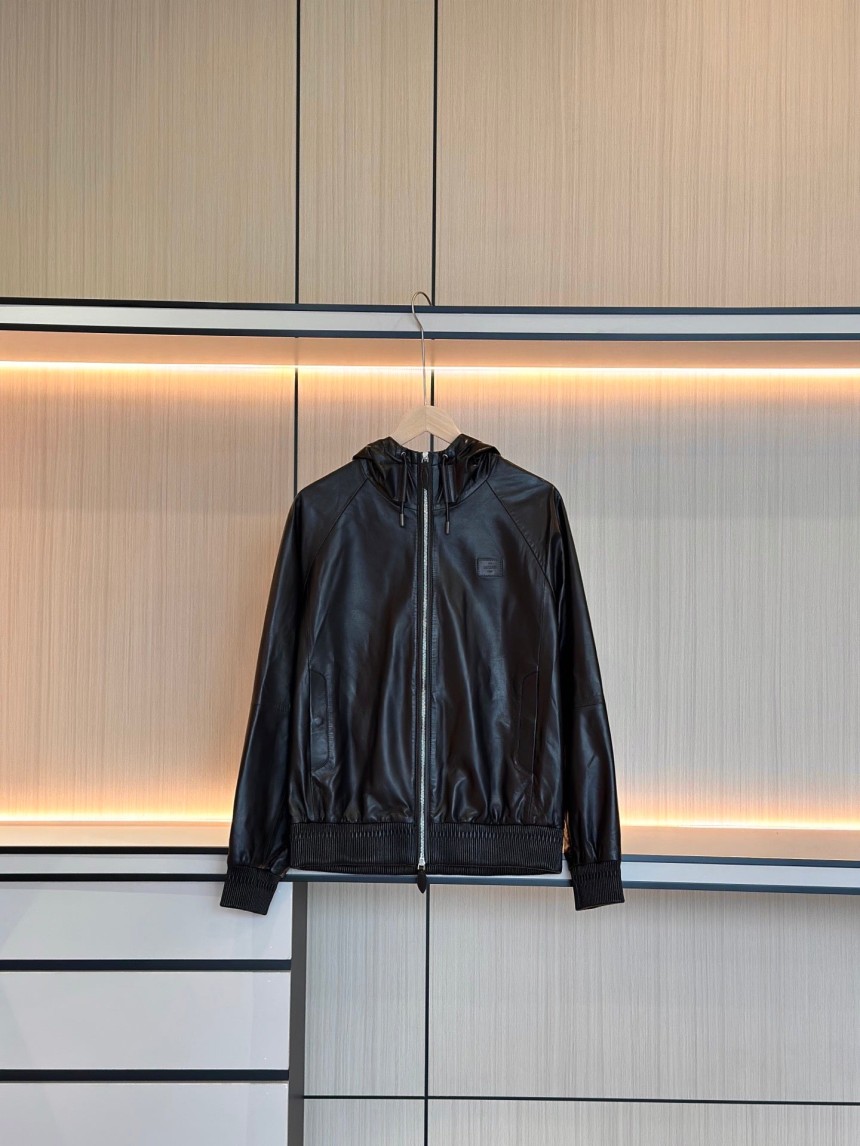 벨루티 B-Way Fly 가죽 자켓