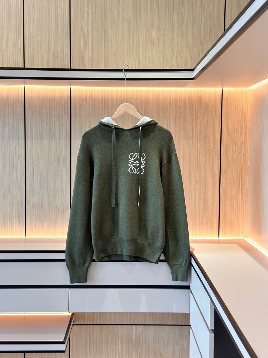 로에베 아나그램 울 니트 후드티