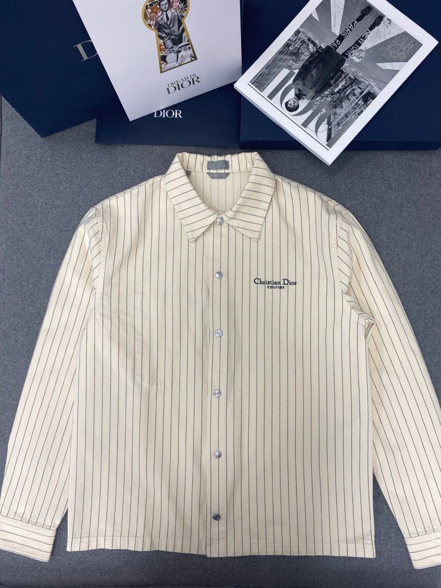 디올 스트라이프 오버 셔츠