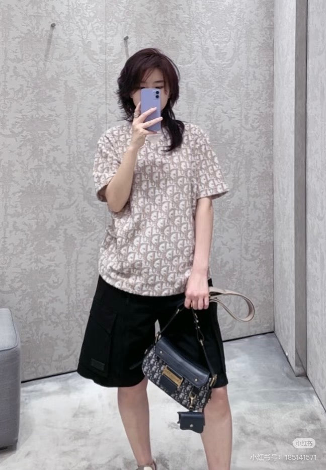 디올 오블리크 캐쥬얼핏 티셔츠