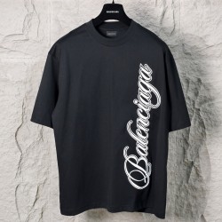 발렌시아가 커시브 티셔츠