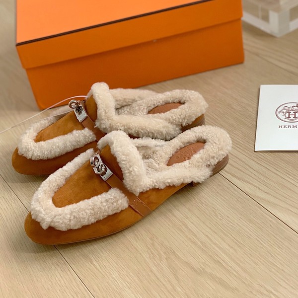 에르메스 오즈 뮬 브라운