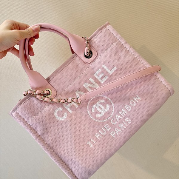 샤넬 깜봉 31 RUE 믹스드 파이버 도빌백