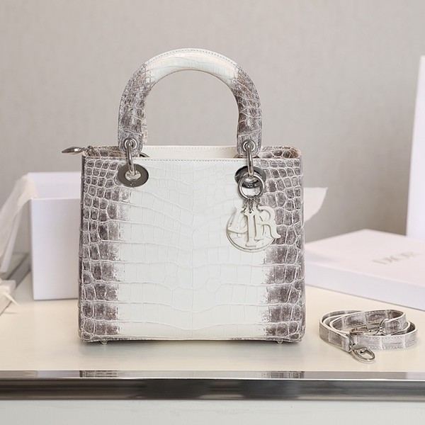 디올 레이디백 5구 엠버 히말리야 악어가죽