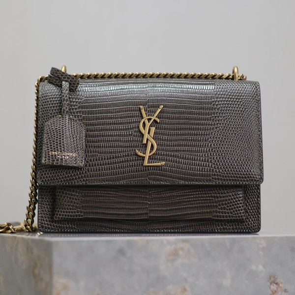 생로랑 선셋백 레더 미듐 금장 (정품퀄)