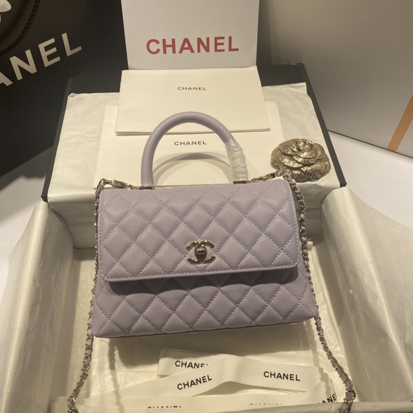 샤넬 24A COCO 탑 핸드 캐비어 A92990