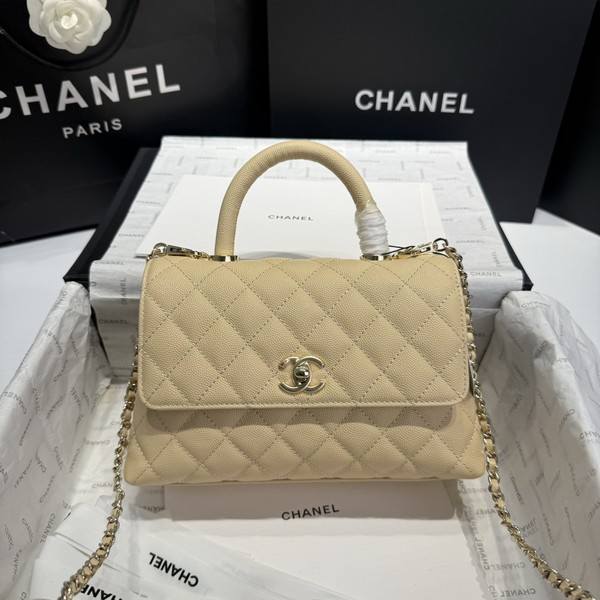 샤넬 24A COCO 탑 핸드 캐비어 A92990