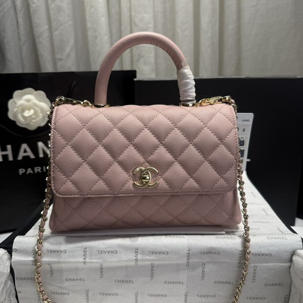 샤넬 24A COCO 탑 핸드 캐비어 A92990