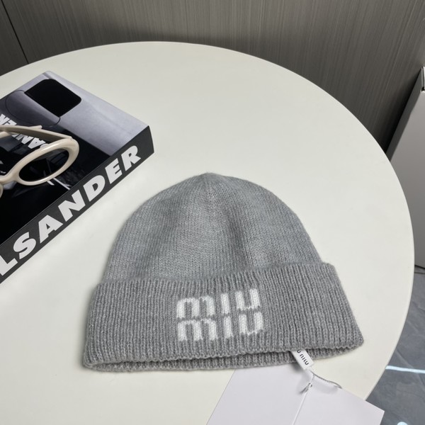 미우미우 울 비니 그레이