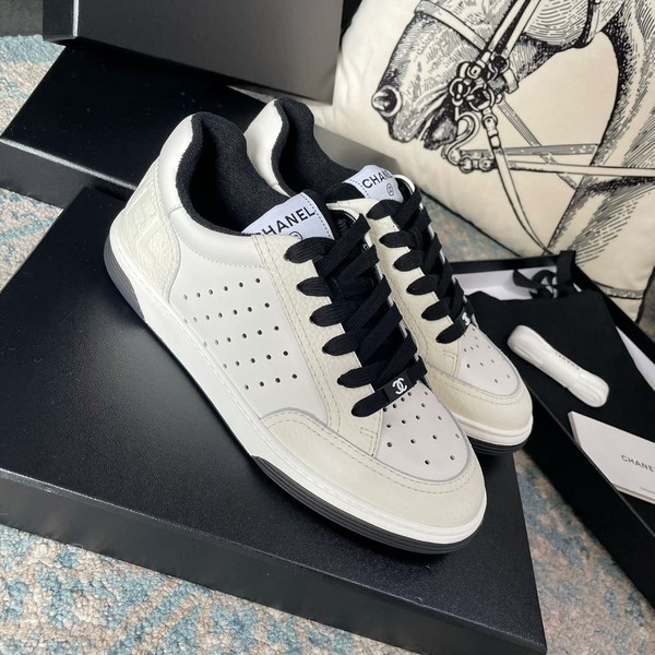 샤넬 레이스업 테니스 스니커즈