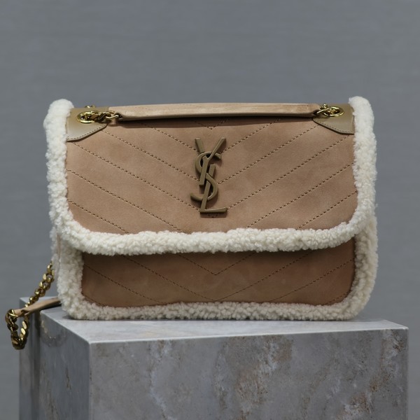 생로랑 빈티지 니키 시어링 미디움백