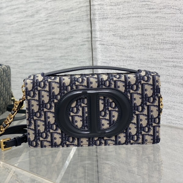 디올 시그니쳐 미니 백블루 자카드