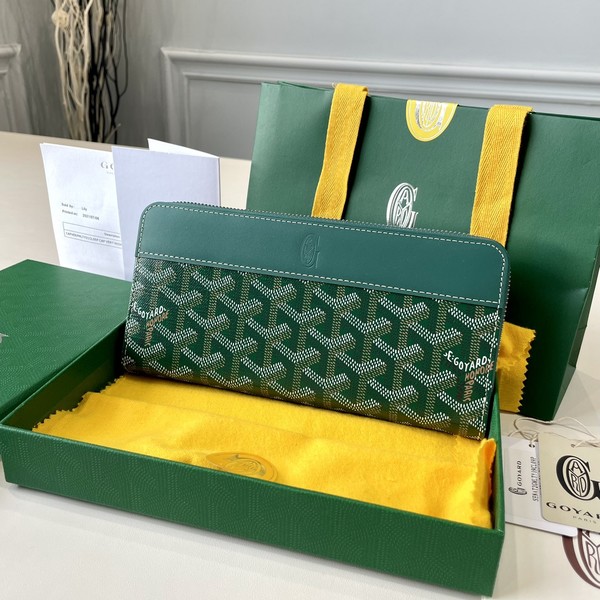 고야드 마티뇽 지퍼 장지갑 (그린)