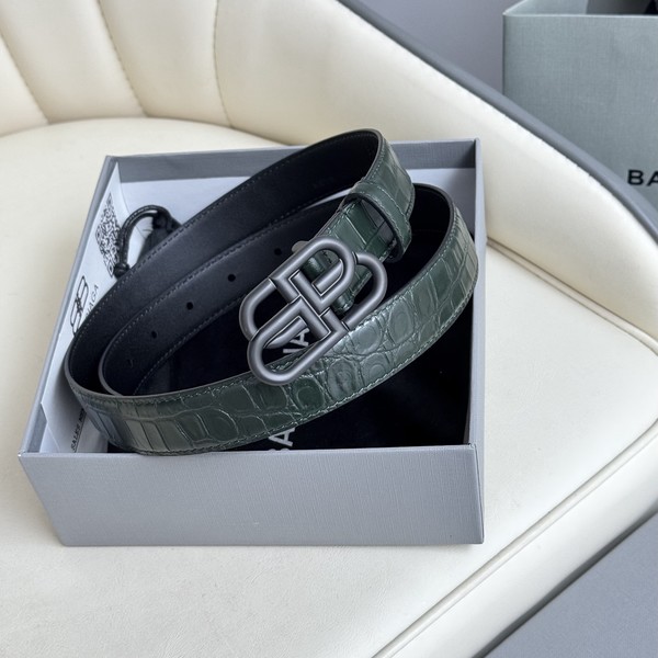 발렌시아가 BB 로고 씬 벨트