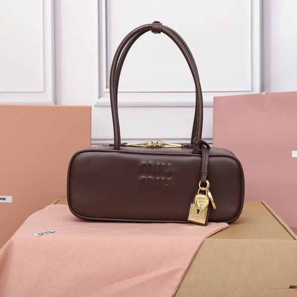 미우미우 레더 탑핸들 보 백 5BB173
