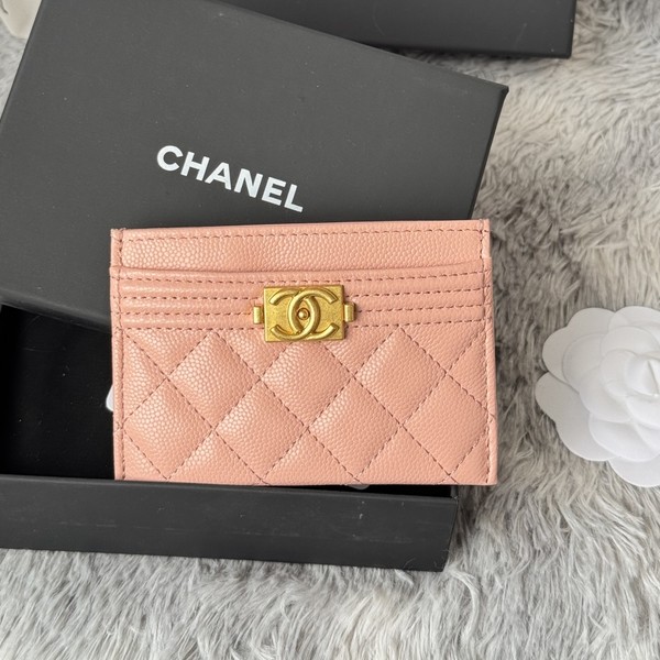 샤넬 보이 캐비어 카드슬롯 지갑