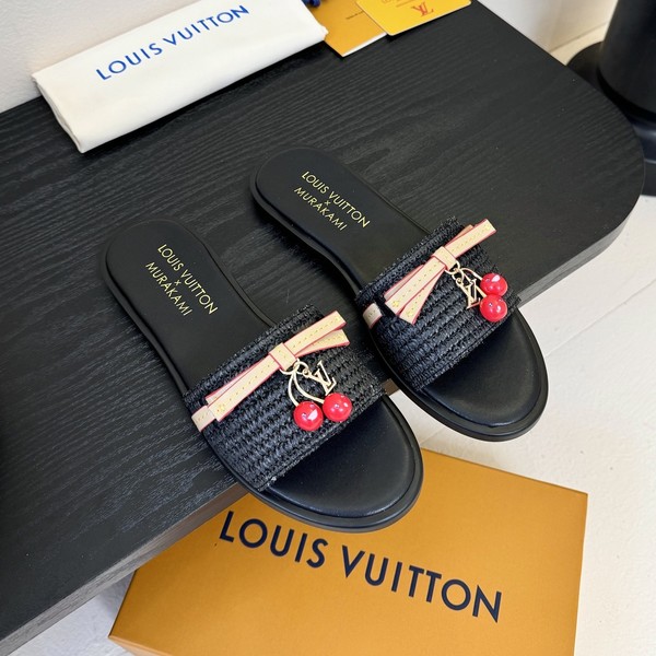 루이비통 x 무라카미 릴리 플랫 뮬