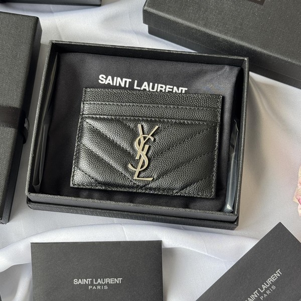 생로랑 모노그램 카드 지갑 423291 (은장)