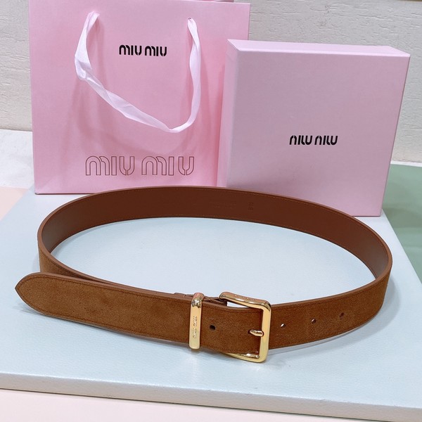미우미우 스웨이드 벨트