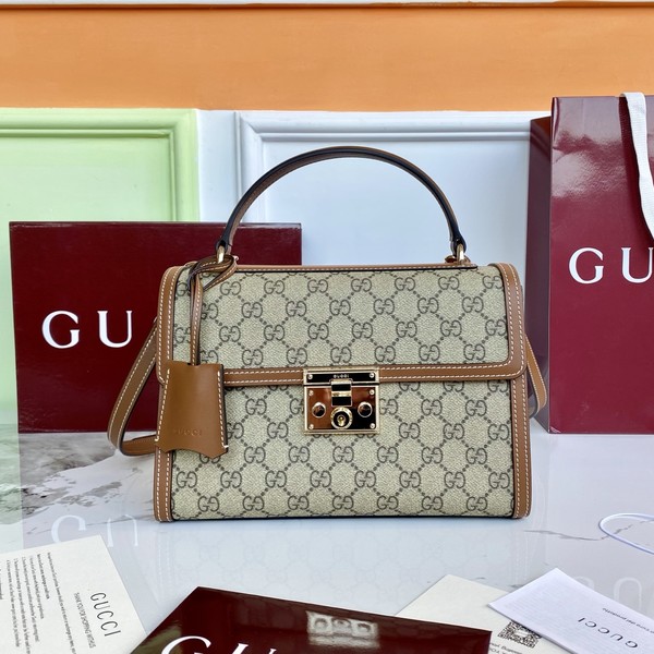 구찌 패드록 미디엄 탑 핸들 83899