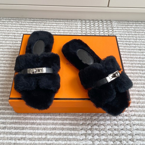 에르메스 길리아 퍼 샌들