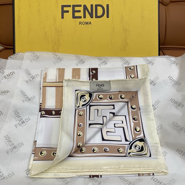 펜디 스카프 FF 스퀘어 실크 스카프