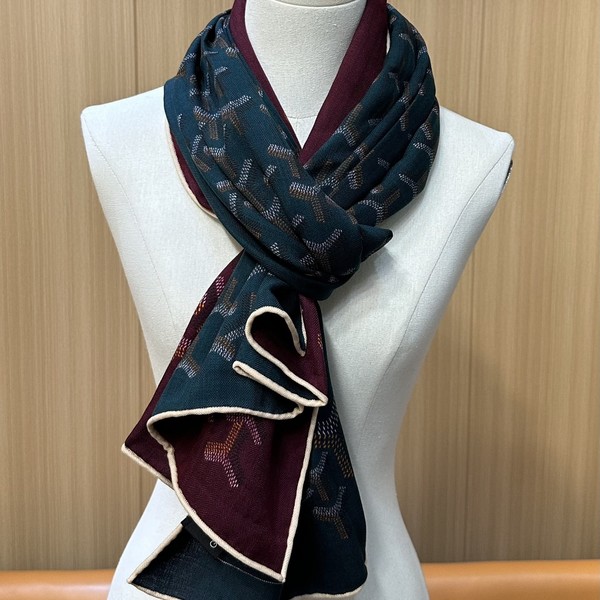 고야드 Y 로고 울 100% 머플러