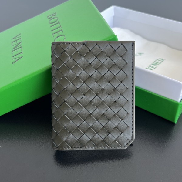 보테가 베네타 인트레치아토 플랩 레더 카드 지갑 796964