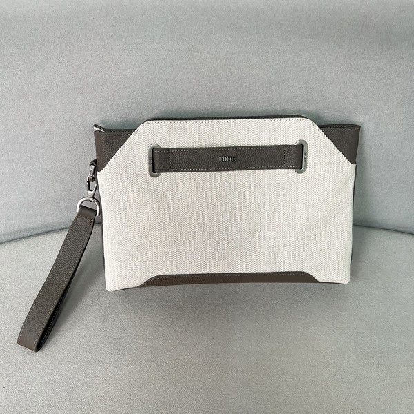 디올 25ss 노르망디 A5 트라이앵글 파우치 2LLCA60