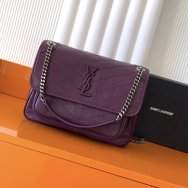 생로랑 니키 미디움백 498894 28cm