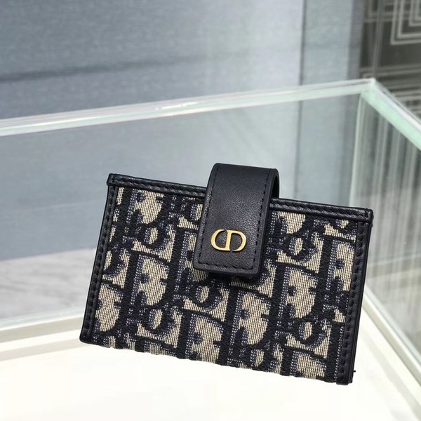 디올 오블리크 새들 아코디언 카드지갑