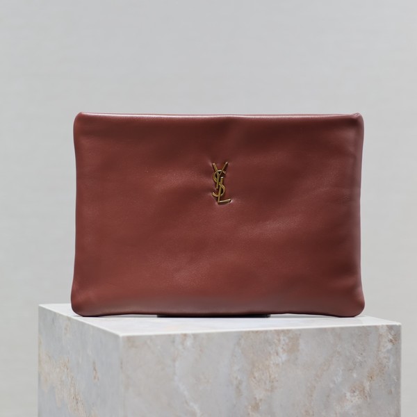 생로랑 칼립소 라지 램스킨 클러치 778943