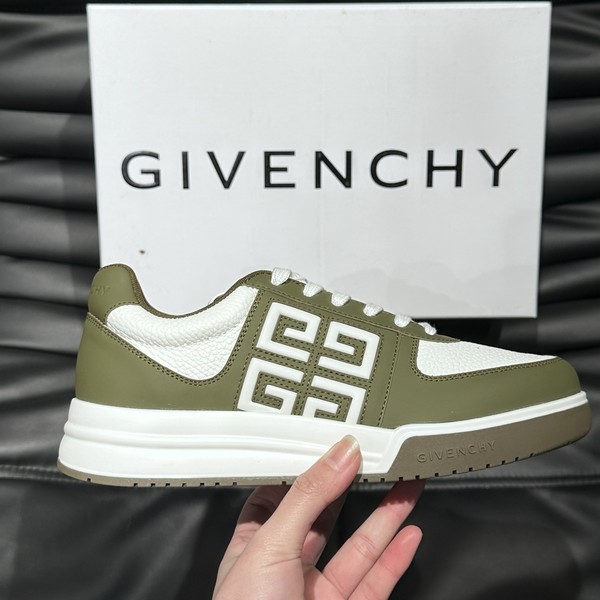 지방시 4G 로고 레더 스니커즈