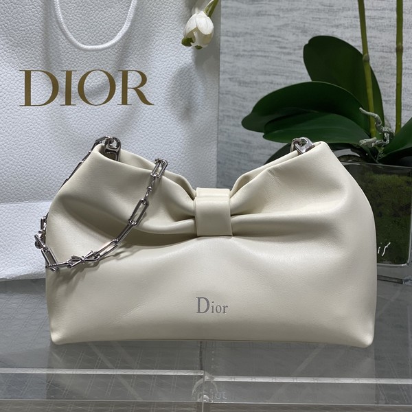 디올 26ss 보우 램스킨 리본 숄더 M0715