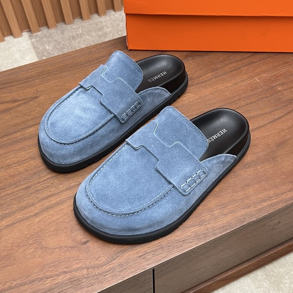 에르메스 고 뮬 스웨이드