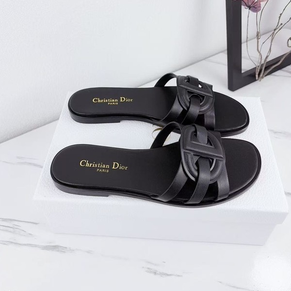 디올 디웨이 Dway 슬리퍼 (블랙)