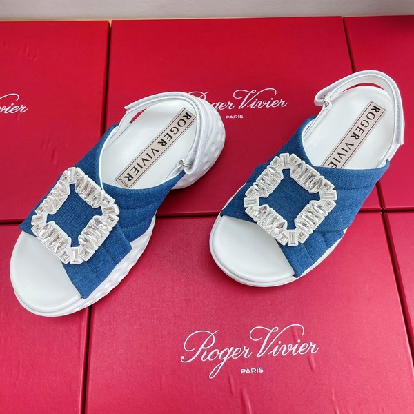 로저비비에 비브런 크리스탈버클 샌들 (굽 : 약 7.5cm)