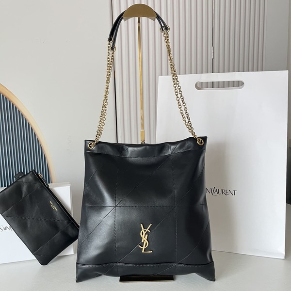 생로랑 드로우 스트링 퀼티드 체인 숄더 781666